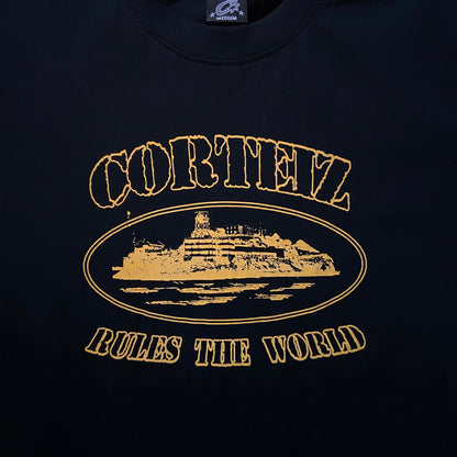 Camisa Fosforescente Corteiz Rules The World “Preto”