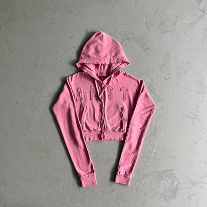 Conjunto Trapstar Cropped Womens “Pink”