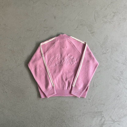 Corteiz Knit Zip Up Fleece “Pink”