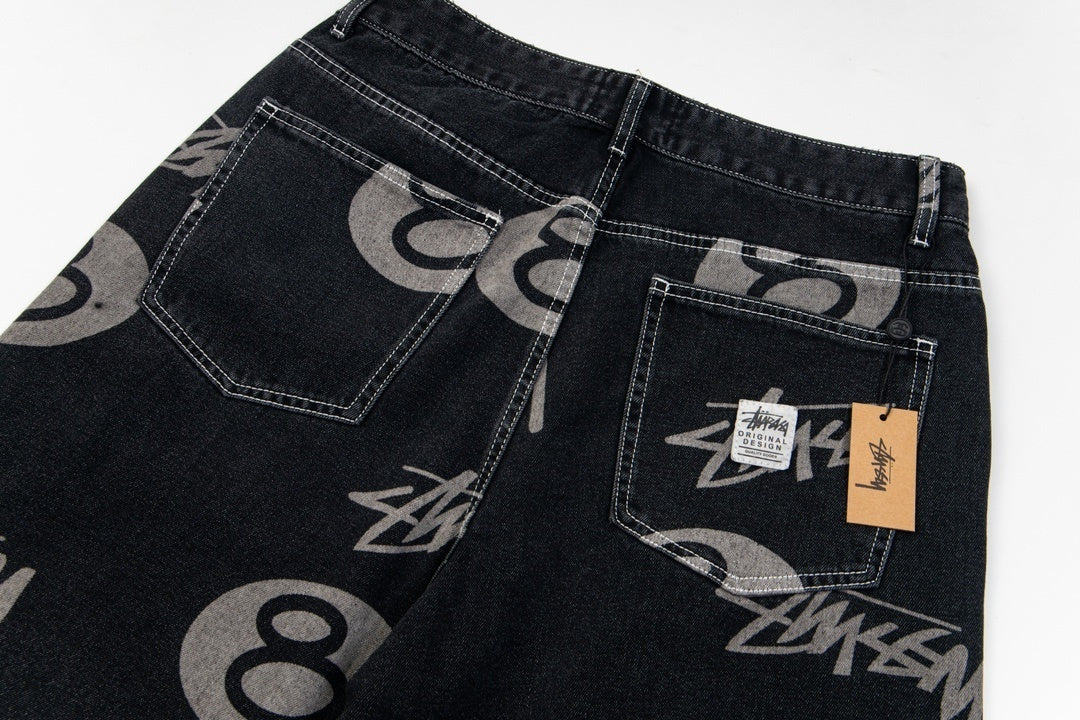 Stussy Shorts Jeans Black
