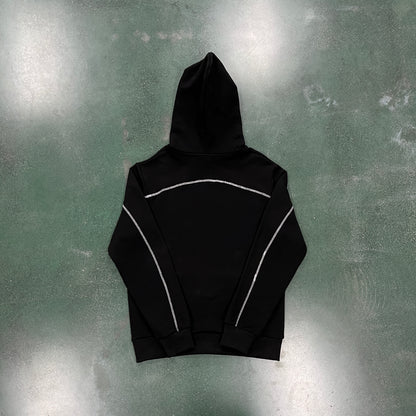 Conjunto Trapstar Hoodie “Black Red”