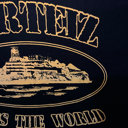 Camisa Fosforescente Corteiz Rules The World “Preto”