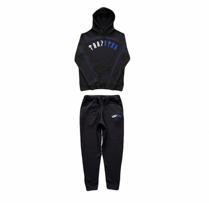 Conjunto Trapstar Hoodie “Black Blue”