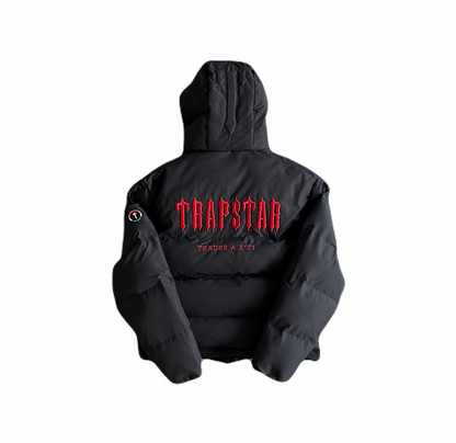 Trapstar Puffer Jacket “Black Red”