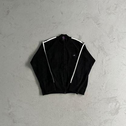 Corteiz Knit Zip Up Fleece “Black”