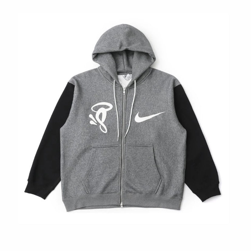 Jaqueta Syna World x Nike Solo Swoosh Fleece Grey
