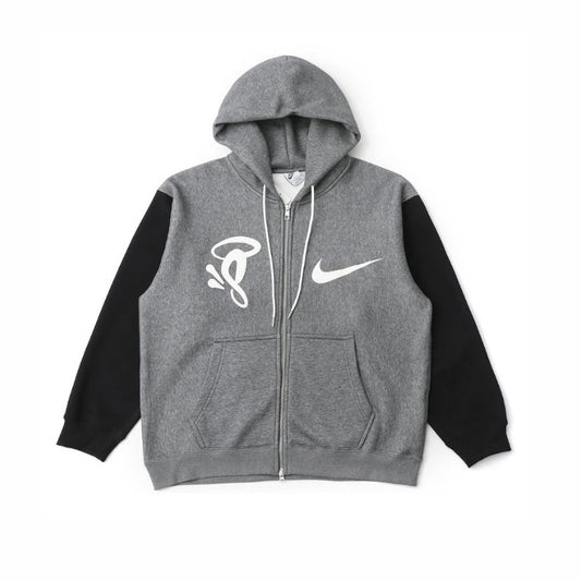 Jaqueta Syna World x Nike Solo Swoosh Fleece Grey