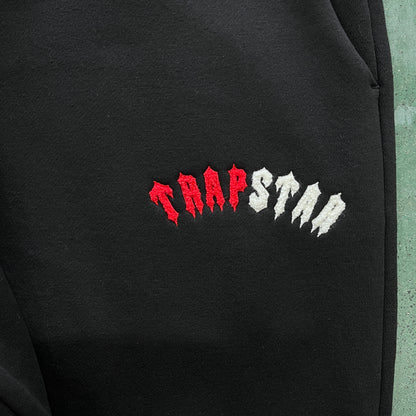 Conjunto Trapstar Hoodie “Black Red”