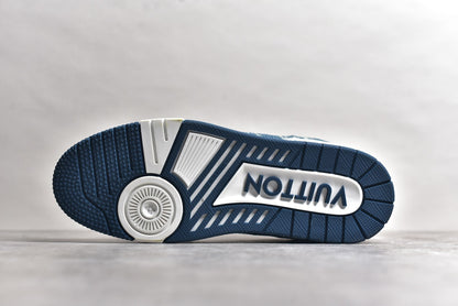 Louis Vuitton Lv Trainer Monogram Denim White Blue