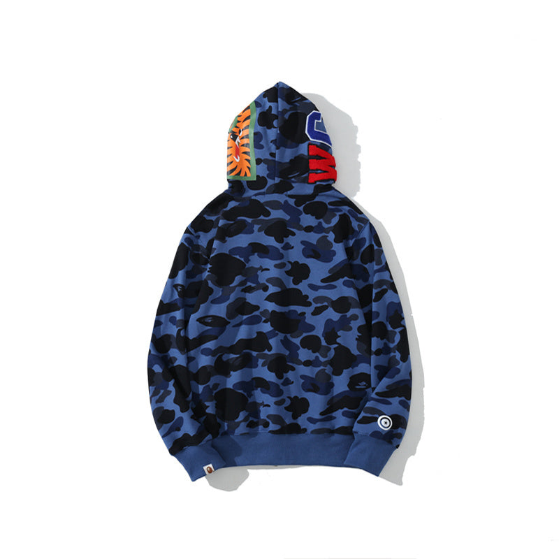 Moletom Bape Shark Wide Blue Camo