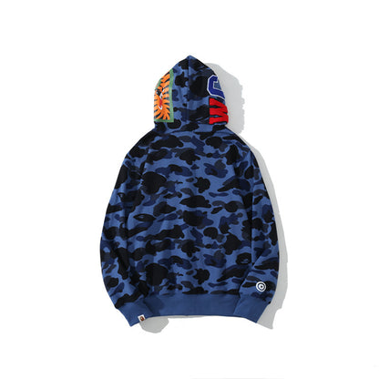 Moletom Bape Shark Wide Blue Camo