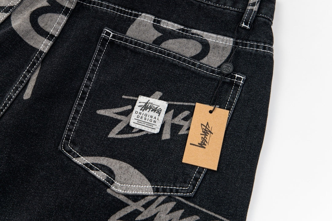 Stussy Shorts Jeans Black