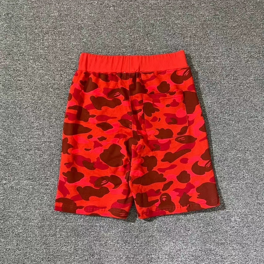 Bermuda Bape Shark Camu “Red”