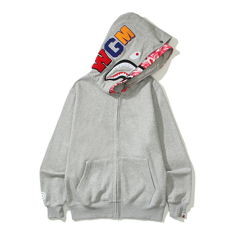 Moletom Bape Shark Wide “Grey”