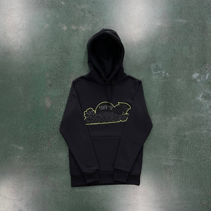 Conjunto Trapstar Hoodie “Black Lime”