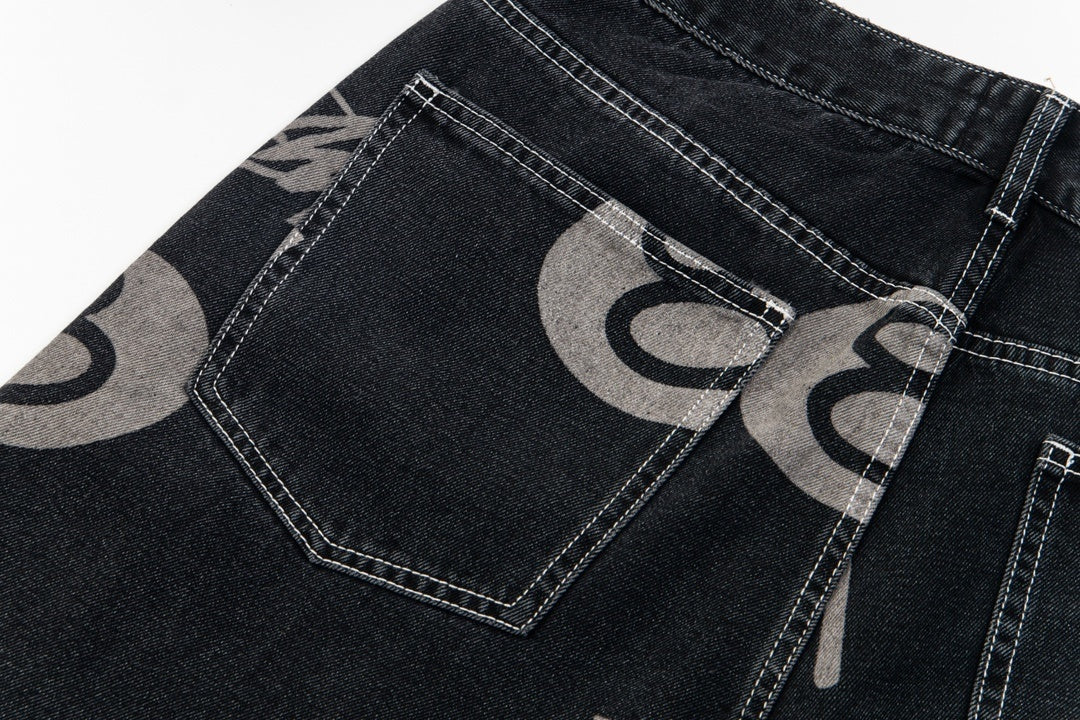 Stussy Shorts Jeans Black