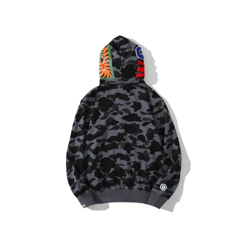 Moletom Bape Shark Wide Grey Camo