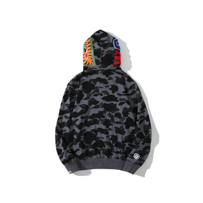 Moletom Bape Shark Wide Grey Camo