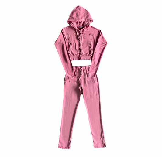 Conjunto Trapstar Cropped Womens “Pink”