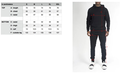 Conjunto Trapstar Hoodie “Black Red”