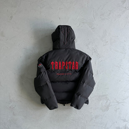 Trapstar Puffer Jacket “Black Red”