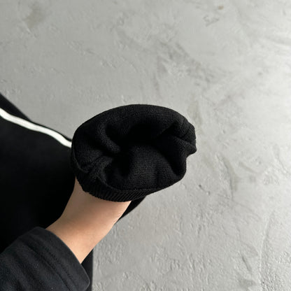 Corteiz Knit Zip Up Fleece “Black”