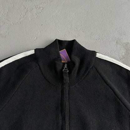 Corteiz Knit Zip Up Fleece “Black”