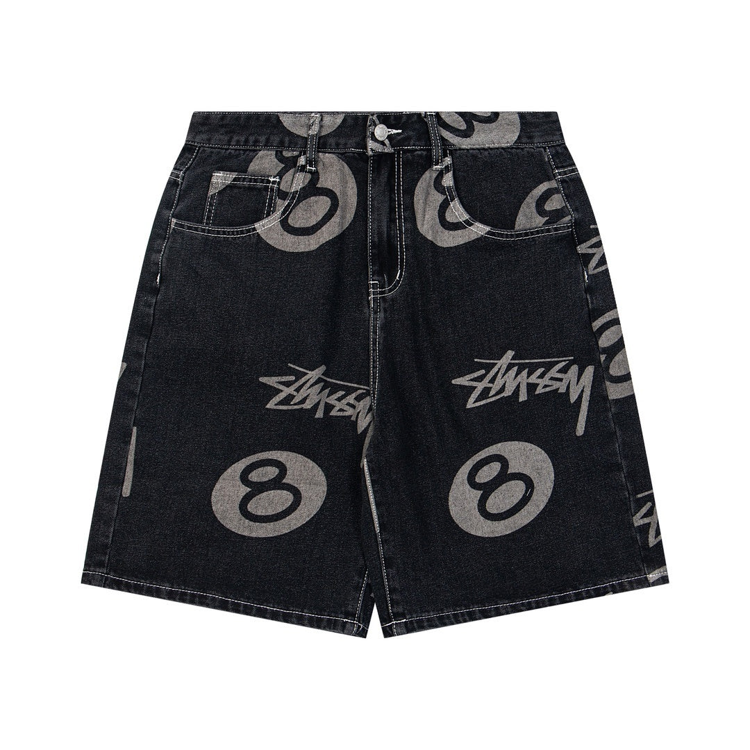Stussy Shorts Jeans Black