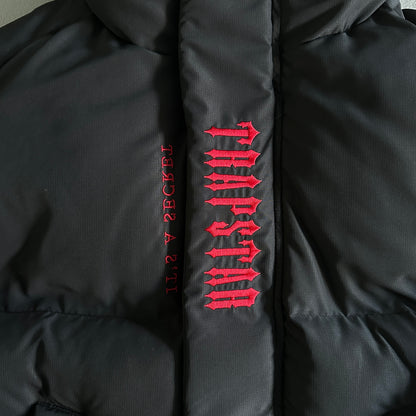 Trapstar Puffer Jacket “Black Red”