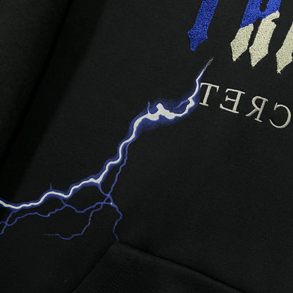 Conjunto Trapstar Hoodie Lightning Edition “Black”