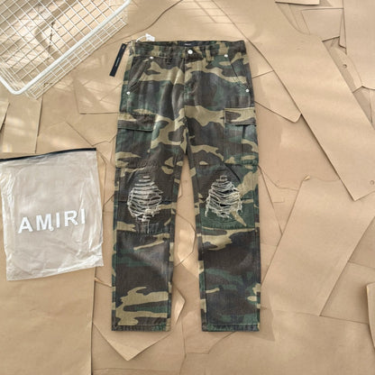 Calça Jeans Amiri “Camuflada”