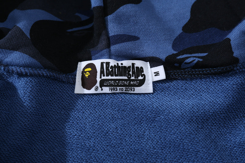 Moletom Bape Shark Wide Blue Camo