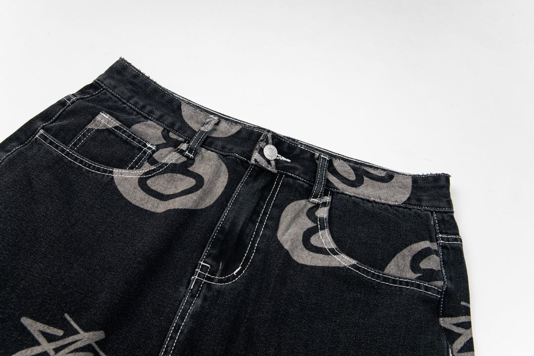 Stussy Shorts Jeans Black