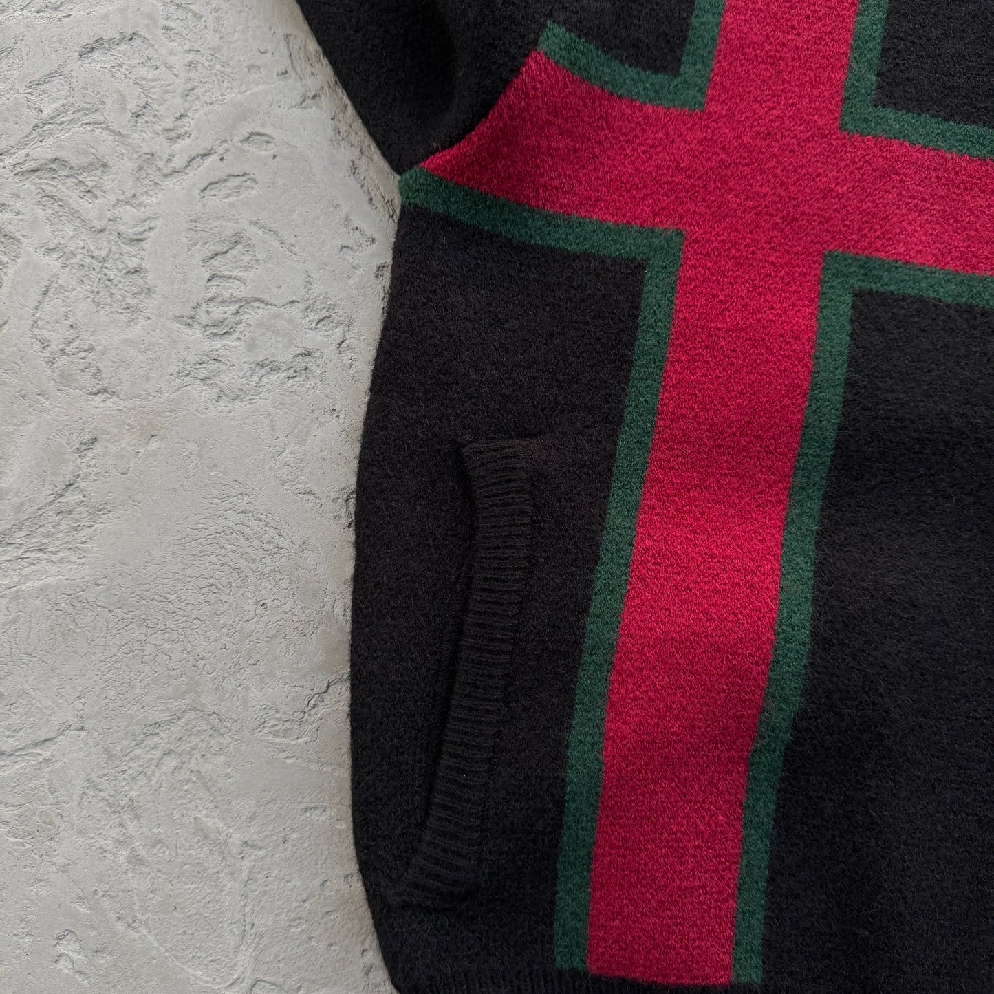 Corteiz Lux Knit Zip Up Black