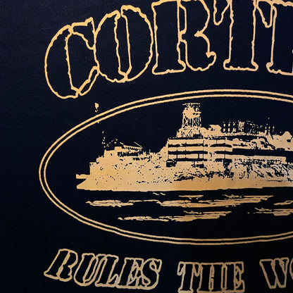 Camisa Fosforescente Corteiz Rules The World “Preto”