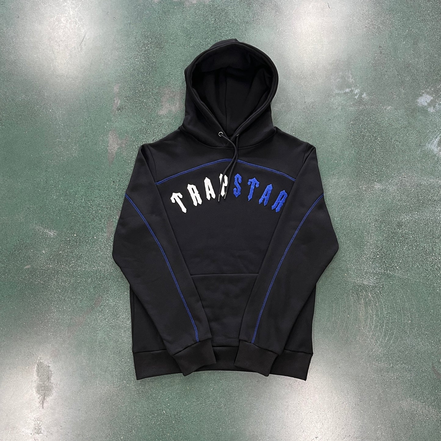 Conjunto Trapstar Hoodie “Black Blue”