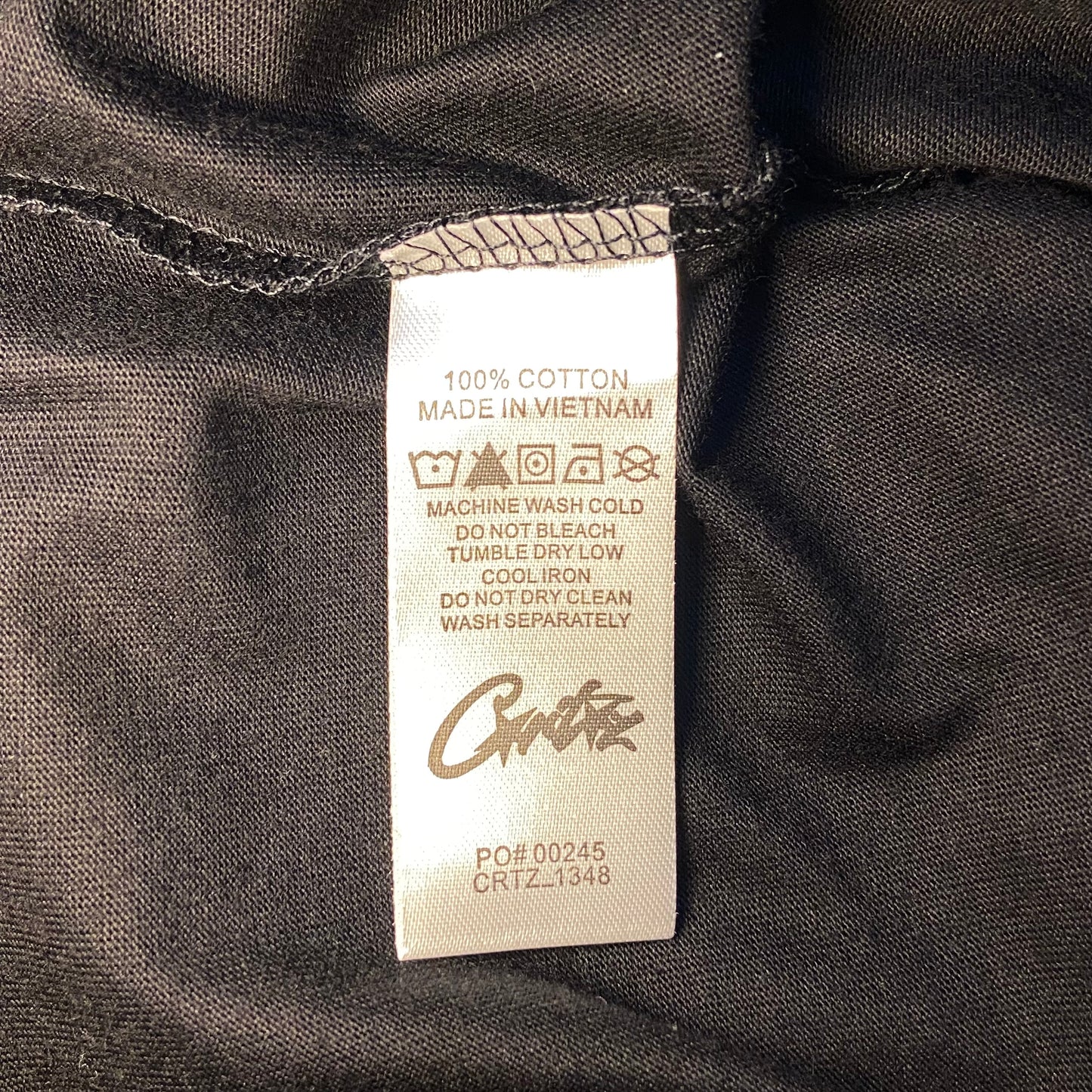 Camisa Fosforescente Corteiz Rules The World “Preto”