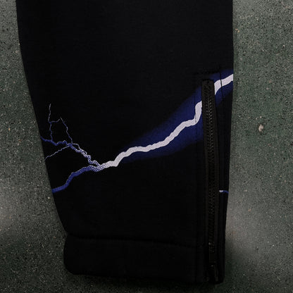 Conjunto Trapstar Hoodie Lightning Edition “Black”