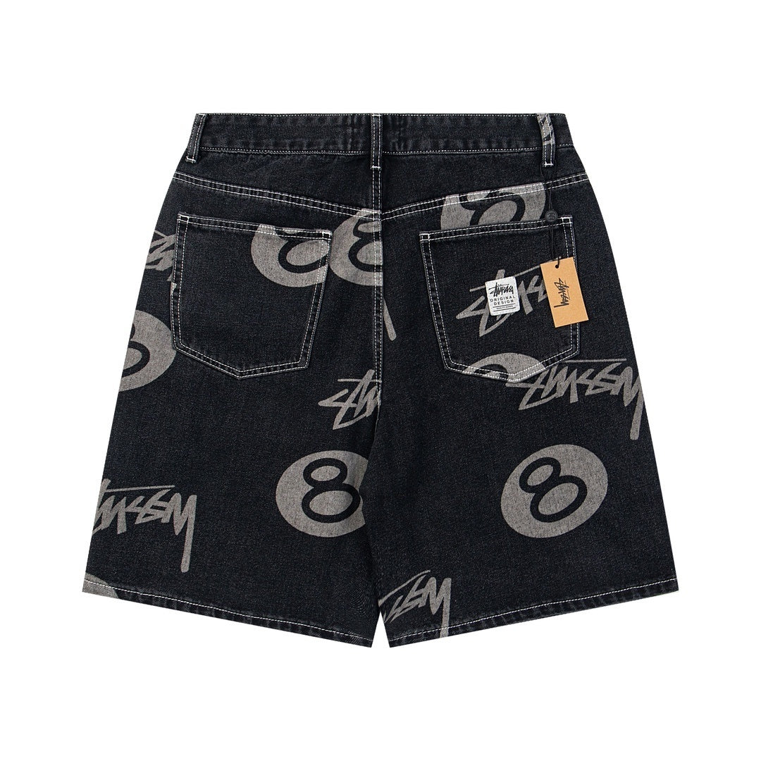 Stussy Shorts Jeans Black