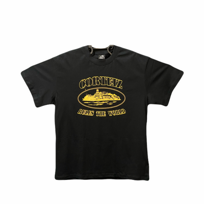 Camisa Fosforescente Corteiz Rules The World “Preto”