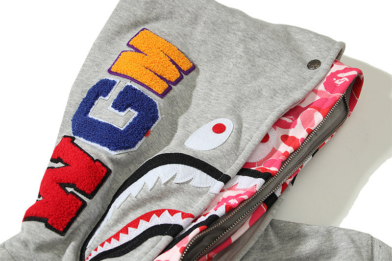 Moletom Bape Shark Wide “Grey”