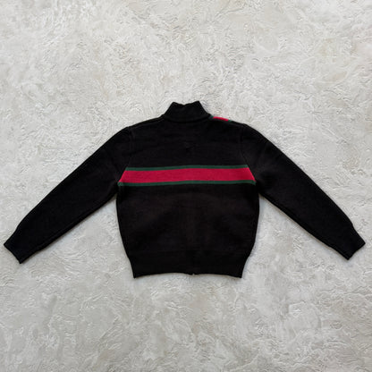 Corteiz Lux Knit Zip Up Black