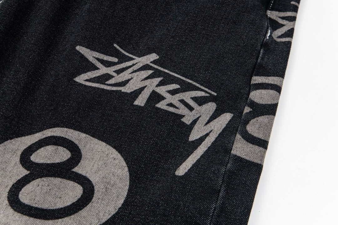 Stussy Shorts Jeans Black