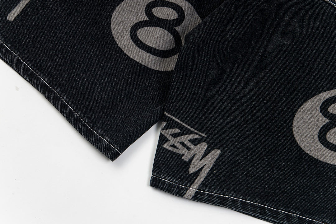 Stussy Shorts Jeans Black
