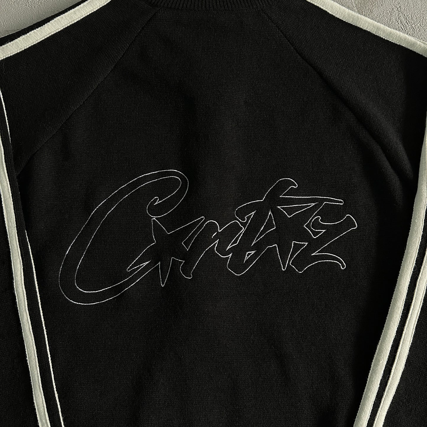 Corteiz Knit Zip Up Fleece “Black”