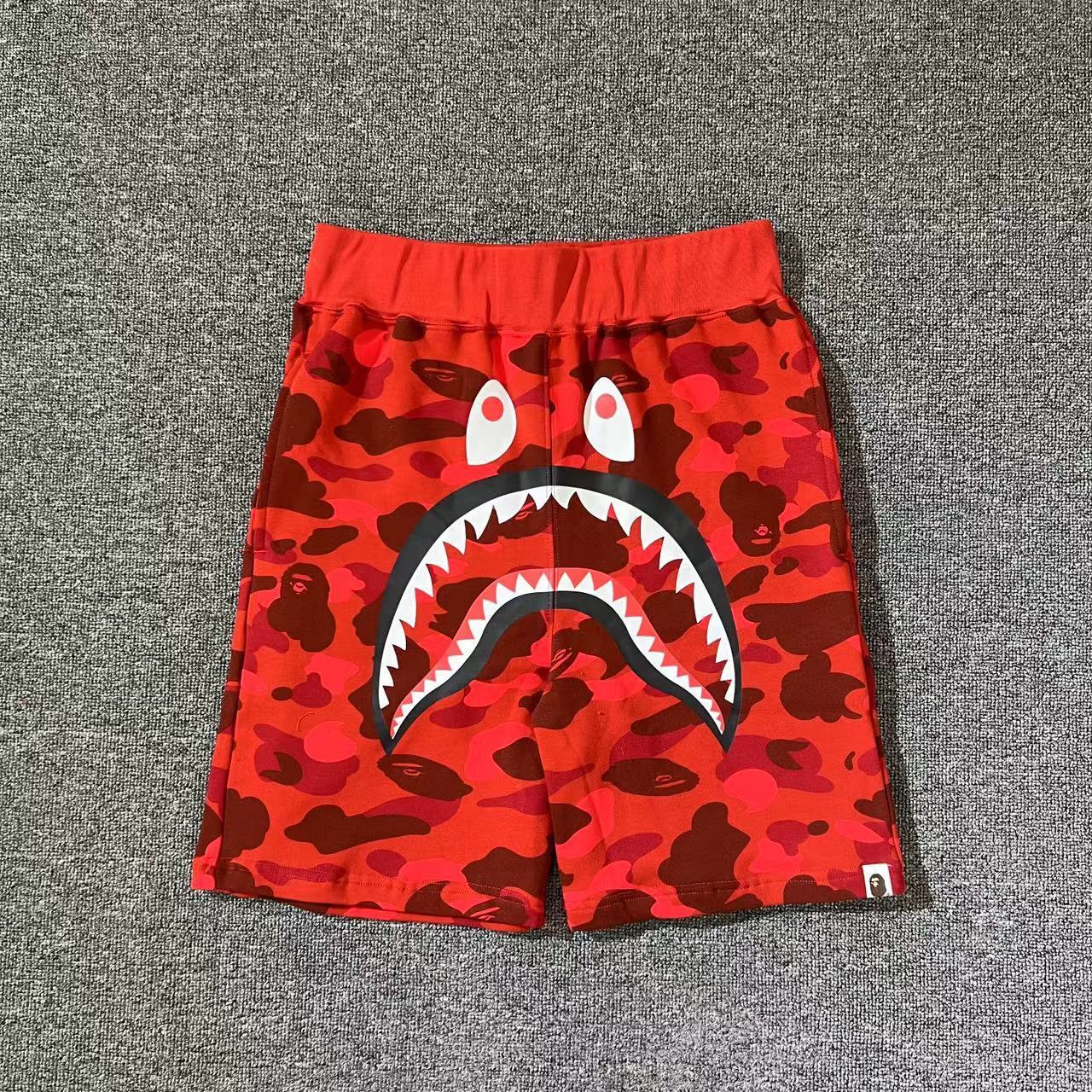 Bermuda Bape Shark Camu “Red”