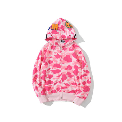 Moletom Bape Shark Wide Pink Camo