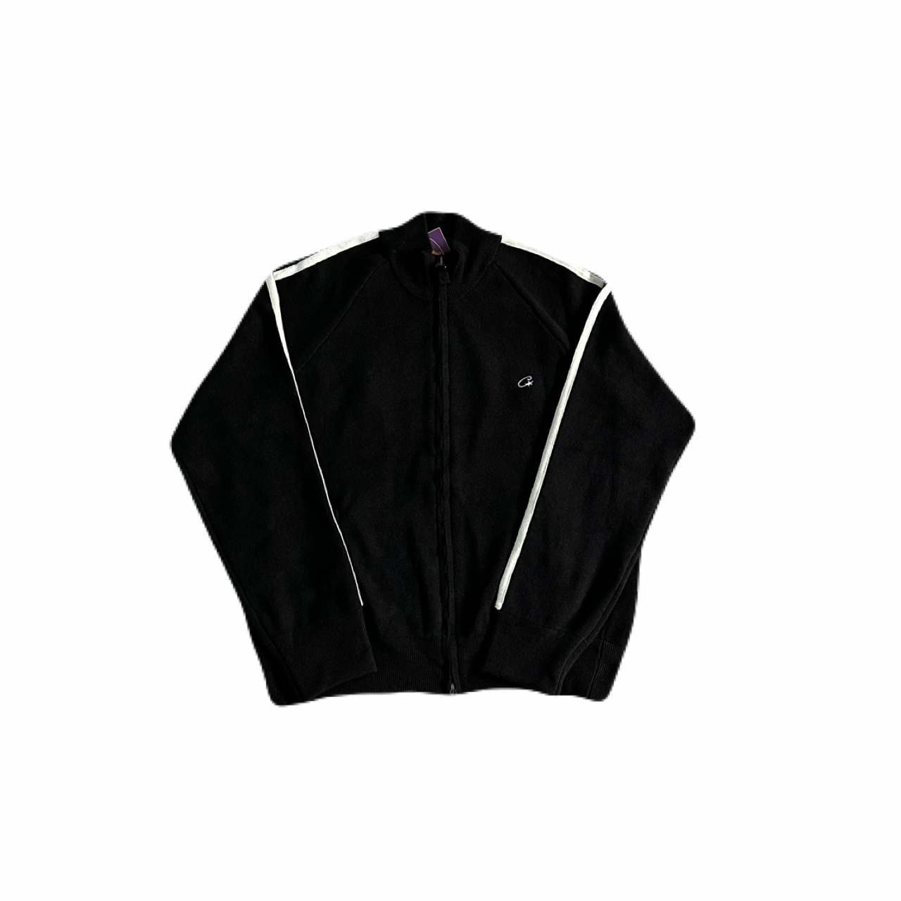 Corteiz Knit Zip Up Fleece “Black”