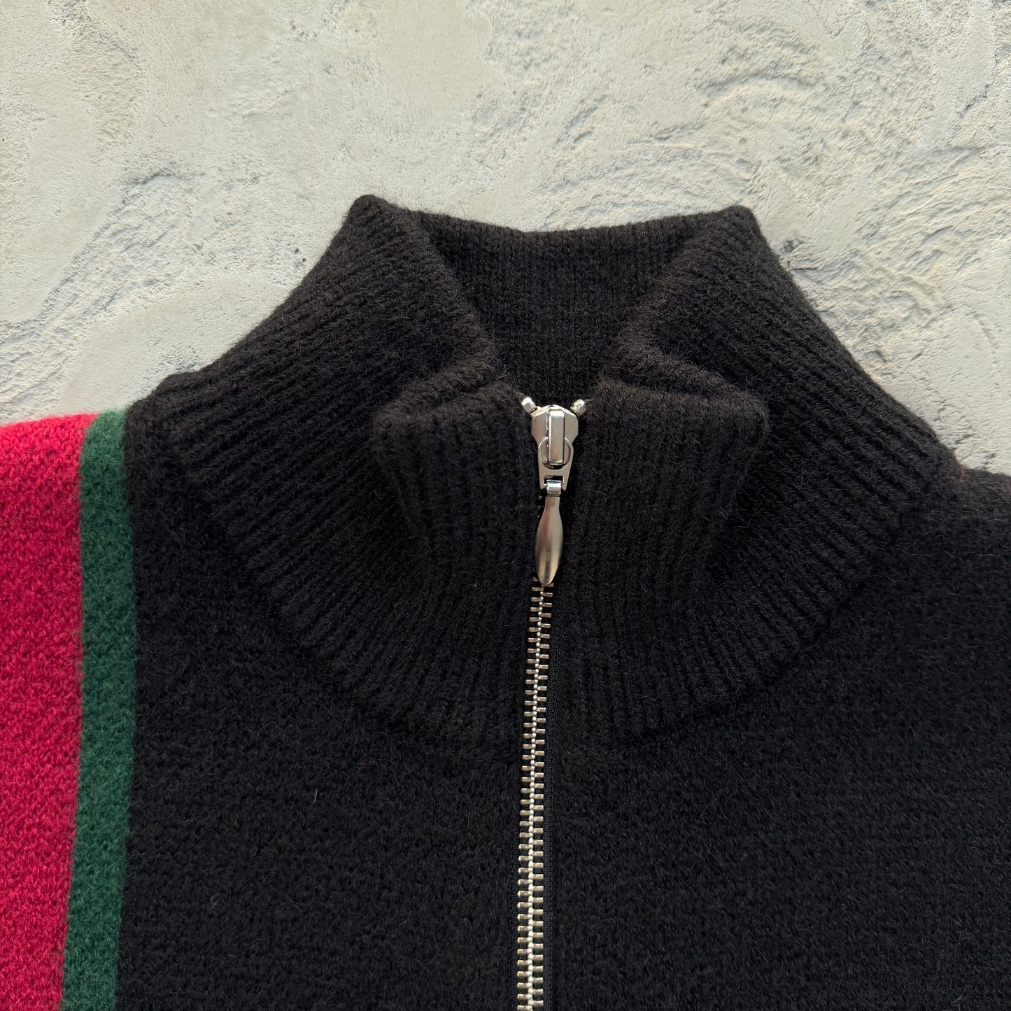 Corteiz Lux Knit Zip Up Black