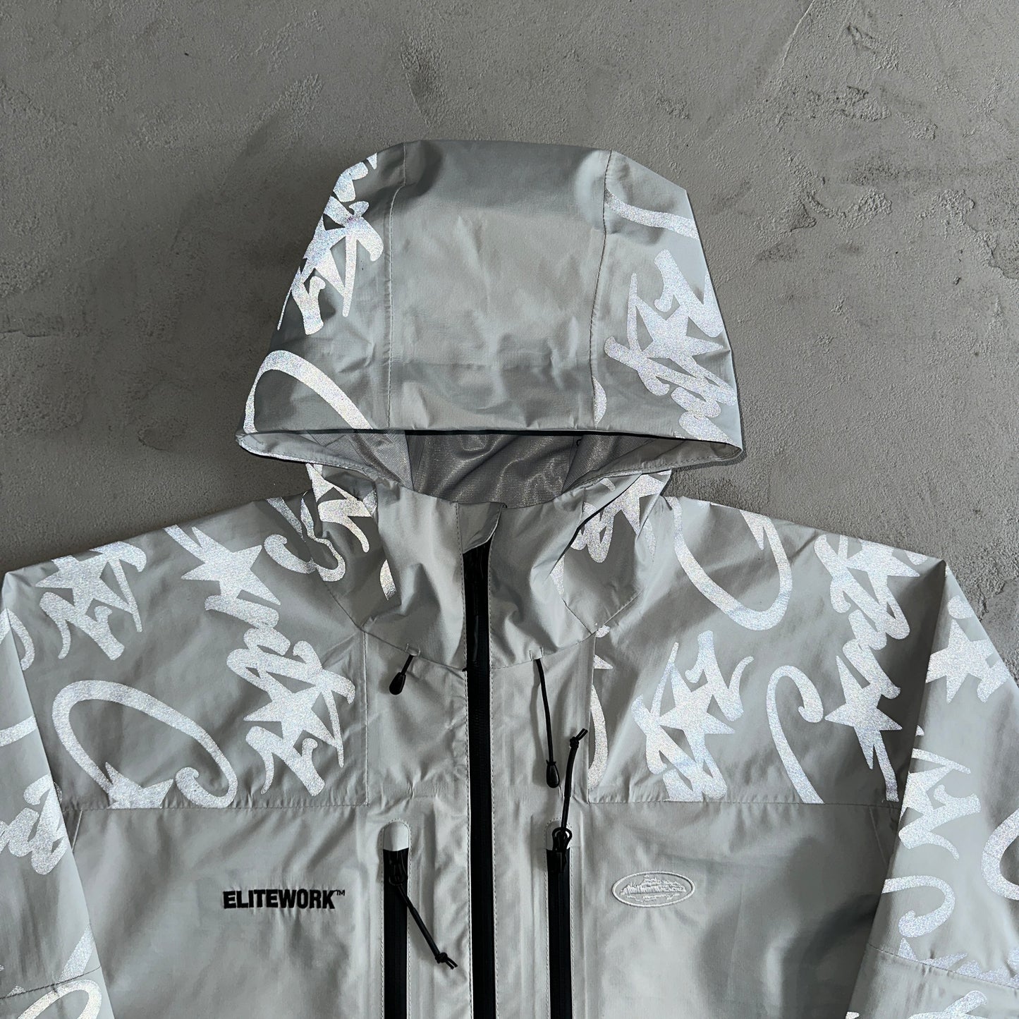 Corteiz Elitework Waterproof Shell Jacket “Grey"